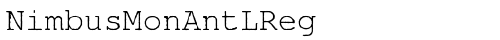 NimbusMonAntLReg Regular truetype font
