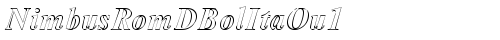 NimbusRomDBolItaOu1 Regular truetype font
