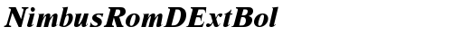 NimbusRomDExtBol Italic truetype font