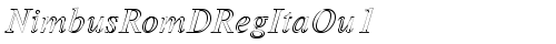 NimbusRomDRegItaOu1 Regular truetype font