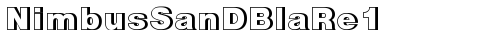 NimbusSanDBlaRe1 Regular truetype шрифт
