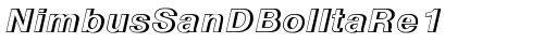 NimbusSanDBolItaRe1 Regular truetype font