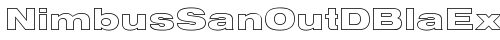 NimbusSanOutDBlaExt Regular truetype шрифт