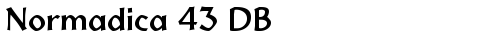 Normadica 43 DB Normal truetype font