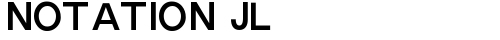 Notation JL Regular truetype font