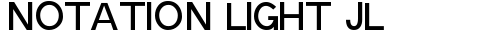 Notation Light JL Regular truetype font