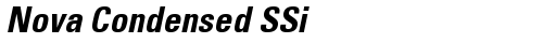 Nova Condensed SSi Bold truetype font
