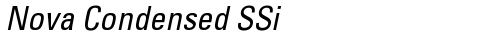 Nova Condensed SSi Condensed truetype шрифт