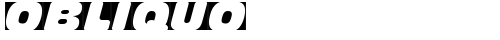 Obliquo Regular TrueType-Schriftart