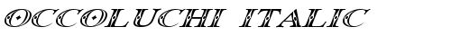 Occoluchi Italic Regular truetype шрифт
