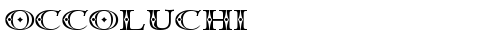 Occoluchi Regular truetype шрифт