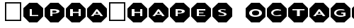 AlphaShapes octagons Normal truetype шрифт бесплатно
