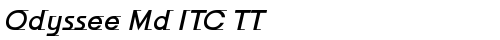 Odyssee Md ITC TT Italic la police truetype gratuit