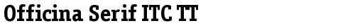 Officina Serif ITC TT Bold fonte gratuita truetype