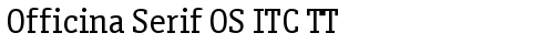 Officina Serif OS ITC TT Book font TrueType gratuito