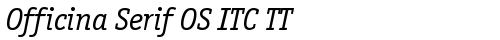 Officina Serif OS ITC TT BookIt fonte truetype