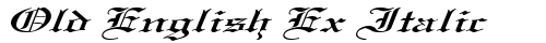 Old English Ex Italic Italic truetype шрифт