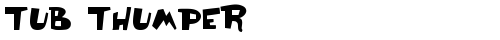 Tub Thumper Regular truetype font