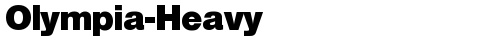 Olympia-Heavy Regular free truetype font