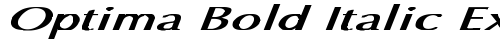 Optima Bold Italic Ex BI Bold Italic Truetype-Schriftart kostenlos