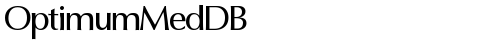 OptimumMedDB Normal truetype font