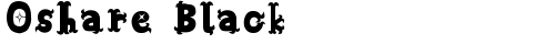 Oshare Black Regular truetype шрифт