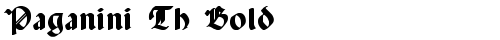 Paganini Th Bold Bold truetype шрифт