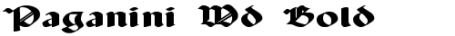 Paganini Wd Bold Bold font TrueType gratuito