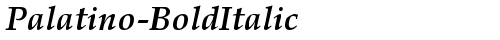 Palatino-BoldItalic Regular TrueType-Schriftart