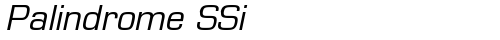 Palindrome SSi Italic TrueType-Schriftart