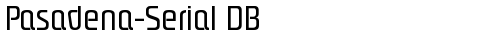 Pasadena-Serial DB Regular truetype шрифт