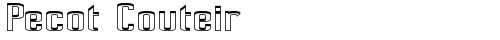 Pecot Couteir Regular truetype шрифт