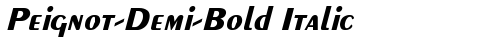 Peignot-Demi-Bold Italic Italic truetype fuente gratuito