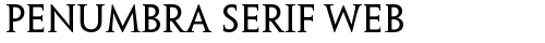 Penumbra Serif Web Regular Truetype-Schriftart kostenlos