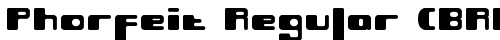 Phorfeit Regular (BRK) Regular free truetype font