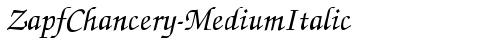 ZapfChancery-MediumItalic Regular TrueType-Schriftart
