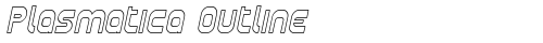 Plasmatica Outline Italic truetype fuente gratuito