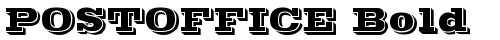 POSTOFFICE Bold Regular TrueType-Schriftart