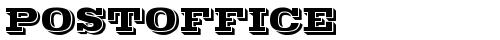 POSTOFFICE Regular truetype шрифт