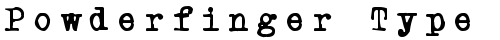 Powderfinger Type Regular TrueType-Schriftart
