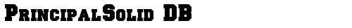 PrincipalSolid DB Regular truetype font