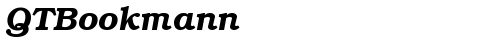 QTBookmann Bold Italic TrueType-Schriftart