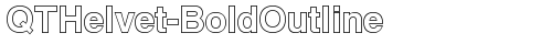 QTHelvet-BoldOutline Regular truetype font