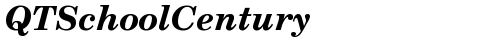 QTSchoolCentury Bold Italic truetype font