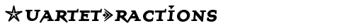 QuartetFractions Bold truetype шрифт