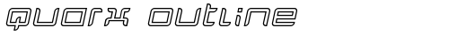 Quarx Outline Italic truetype шрифт