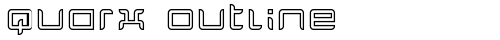 Quarx Outline Regular truetype шрифт