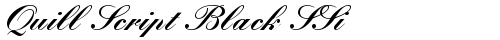 Quill Script Black SSi Bold truetype font