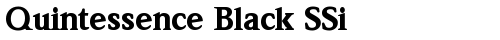 Quintessence Black SSi Bold free truetype font