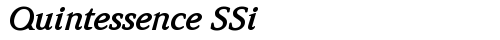 Quintessence SSi Bold Italic TrueType-Schriftart